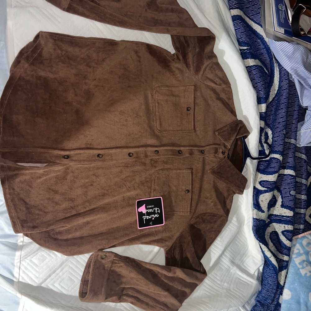 Brown Button-Up Shirt